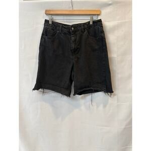 Forever 21 Distressed Black Cutoff shorts size 30